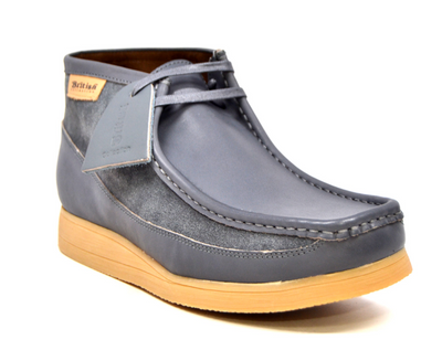 British Walkers New Castle Men's Black Leather and Suede Casual Shoes view 35