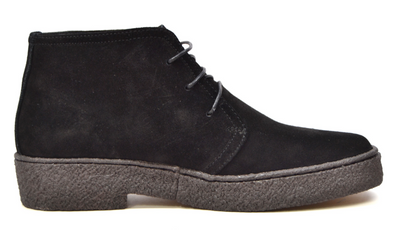 British Walkers Playboy Original Men's High Top Black Suede Shoes with Gummy Soles view 3