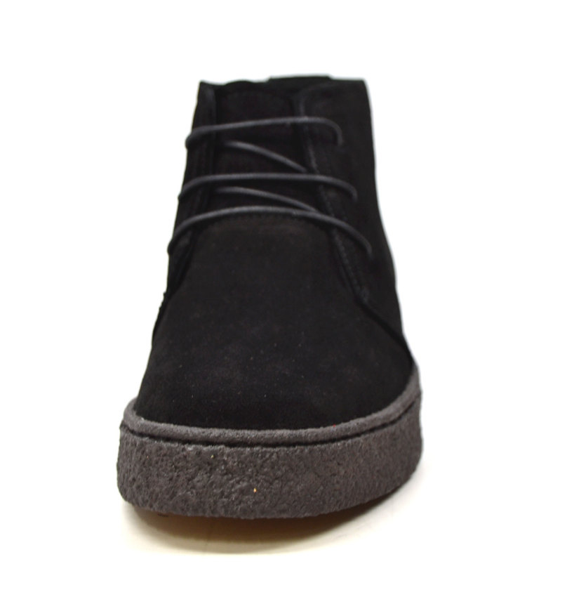 British Walkers Playboy Original Men's High Top Black Suede Shoes with Gummy Soles view 5