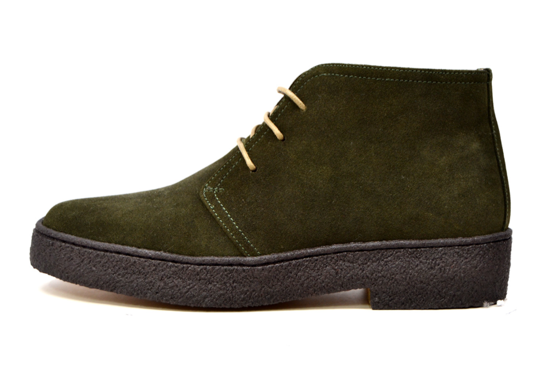 British Walkers Playboy Original Men's High Top Black Suede Shoes with Gummy Soles view 26