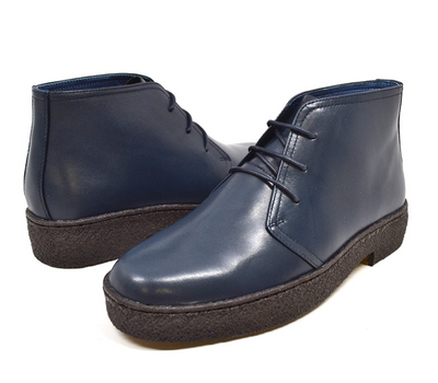 British Walkers Playboy Original Men's High Top Black Leather Shoes with Gummy Soles view 16