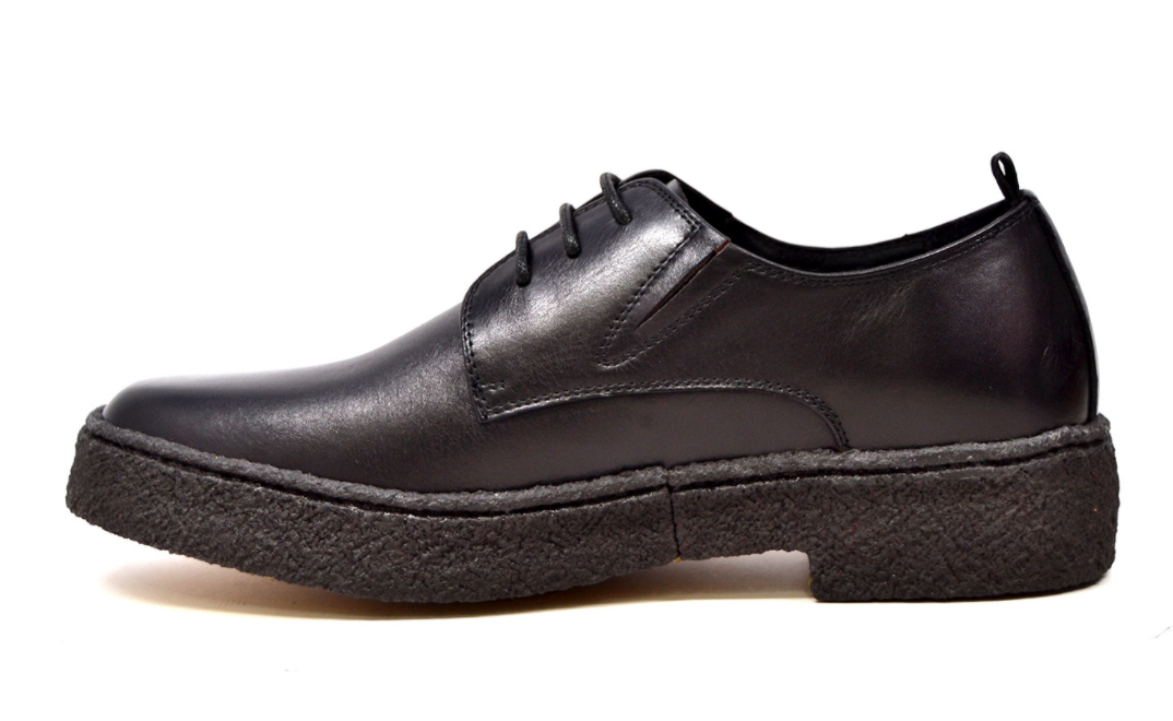 British Walkers Playboy Original Men's Low Cut Black Leather Shoes view 4