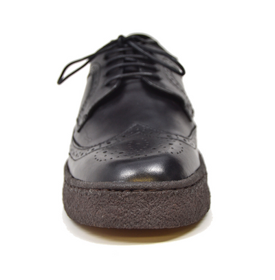 British Walkers Playboy Wingtip Men's Original Low Cut Black Leather Shoes view 5