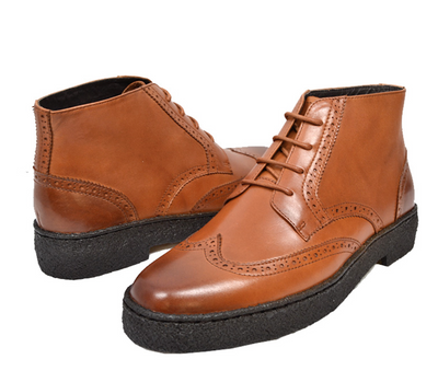 British Walkers Playboy Wingtip Men's Original Wine Leather Shoes view 8