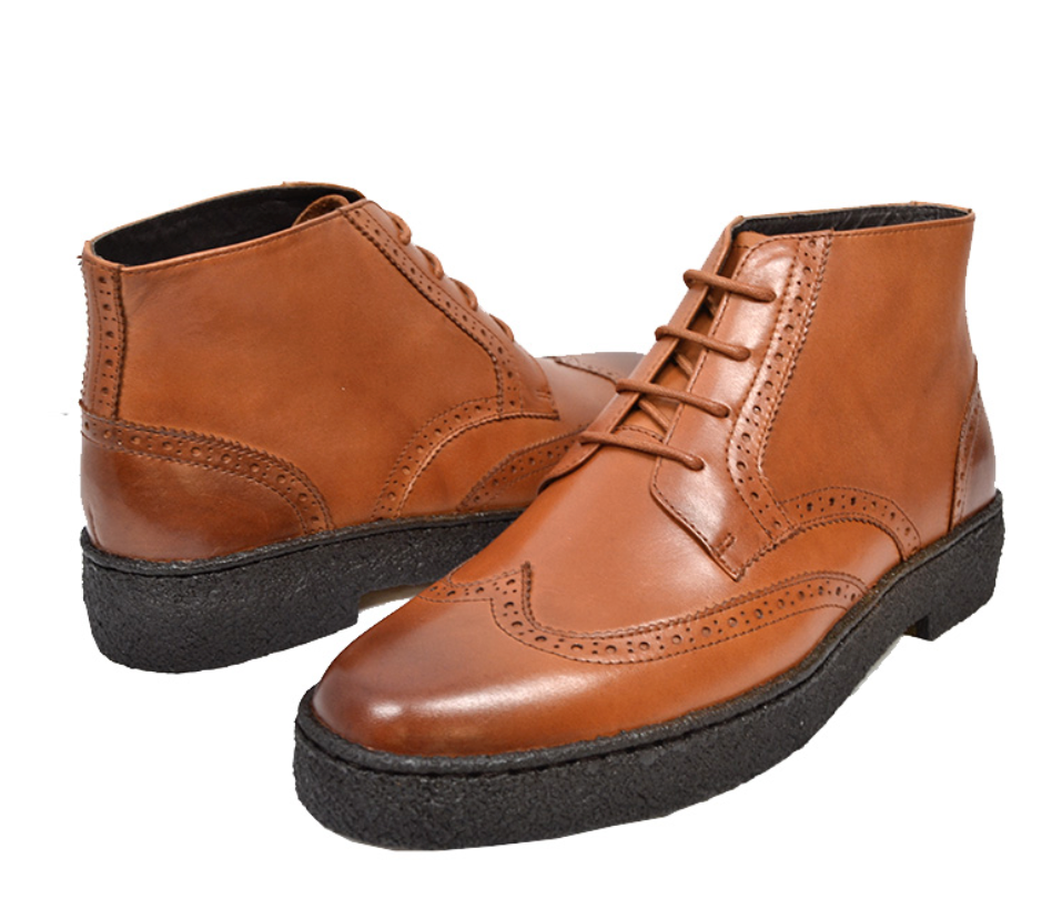 British Walkers Playboy Wingtip Men's Original Wine Leather Shoes view 8