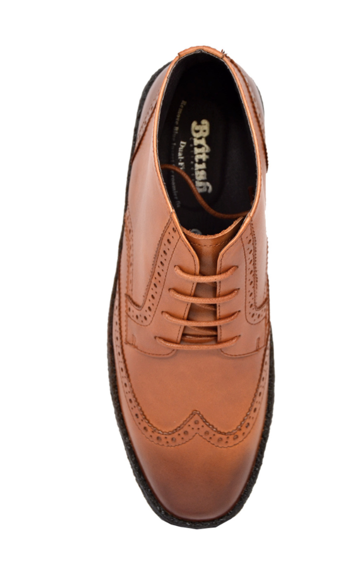 British Walkers Playboy Wingtip Men's Original Wine Leather Shoes view 13