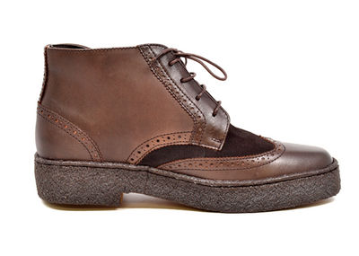 British Walkers Playboy Wingtip Men's Limited Edition Brown Leather and Suede Shoes view 2