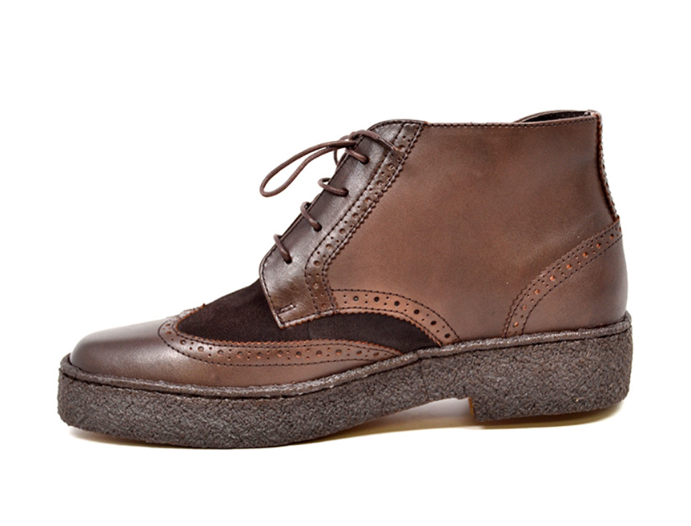 British Walkers Playboy Wingtip Men's Limited Edition Brown Leather and Suede Shoes view 3