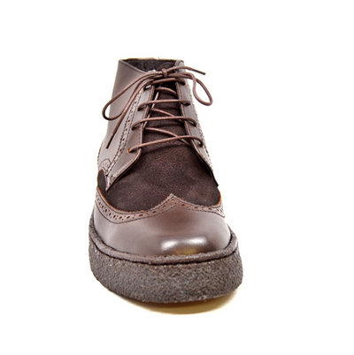 British Walkers Playboy Wingtip Men's Limited Edition Brown Leather and Suede Shoes view 5