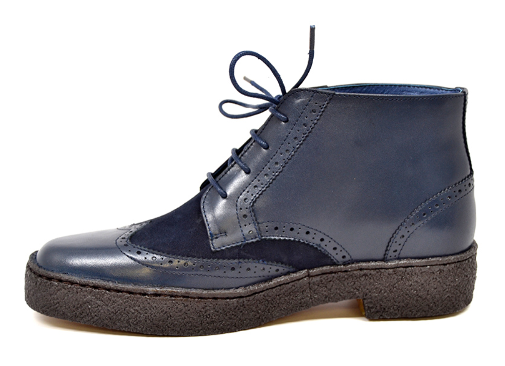 British Walkers Playboy Wingtip Men's Limited Edition Brown Leather and Suede Shoes view 8