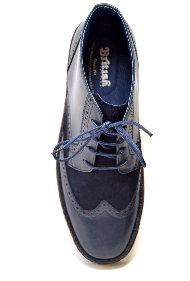 British Walkers Playboy Wingtip Men's Limited Edition Brown Leather and Suede Shoes view 9