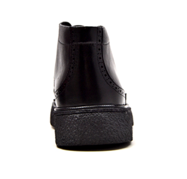 British Walkers Classic Playboy Men's Black Leather Wingtip Shoes view 6