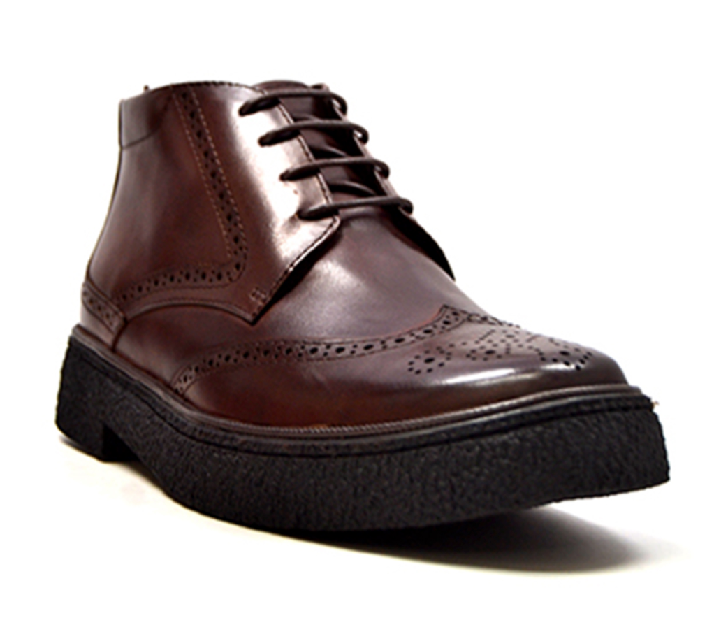 British Walkers Classic Playboy Men's Black Leather Wingtip Shoes view 10