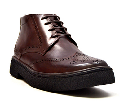 British Walkers Classic Playboy Men's Black Leather Wingtip Shoes view 10