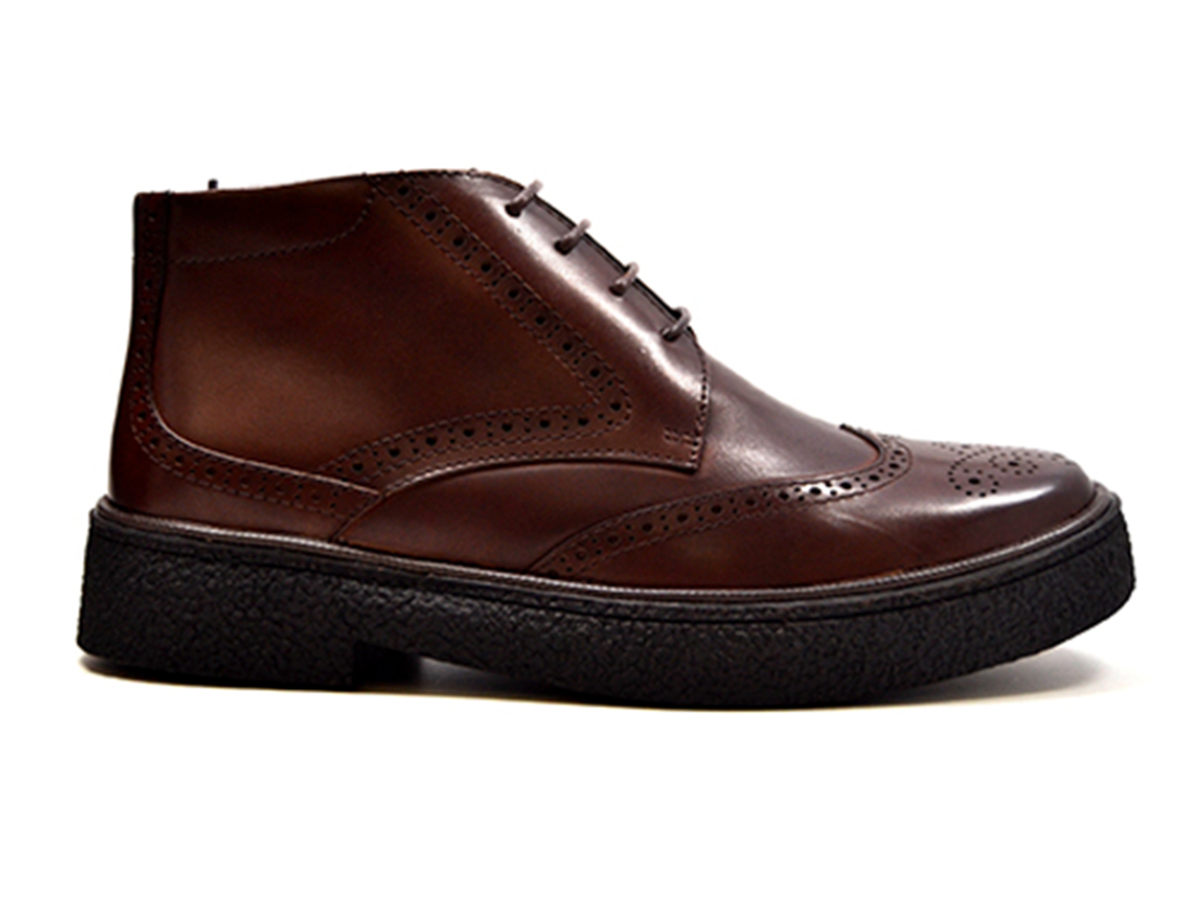 British Walkers Classic Playboy Men's Black Leather Wingtip Shoes view 11