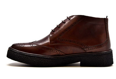 British Walkers Classic Playboy Men's Black Leather Wingtip Shoes view 13