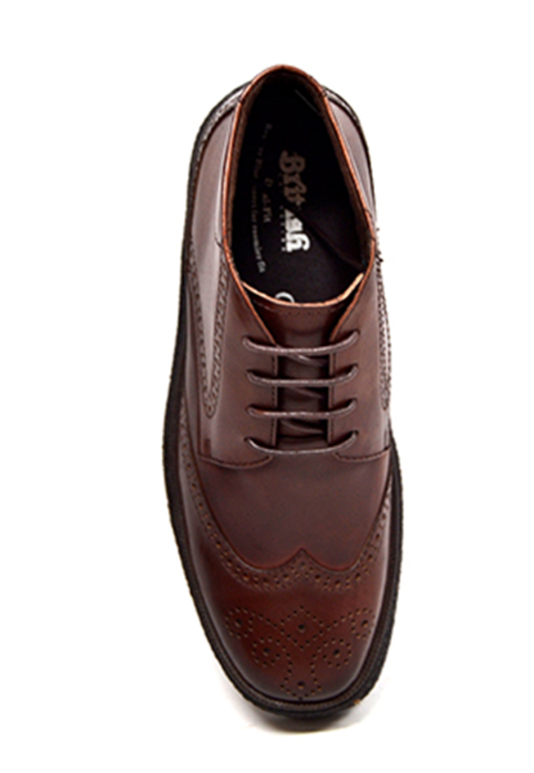 British Walkers Classic Playboy Men's Black Leather Wingtip Shoes view 14