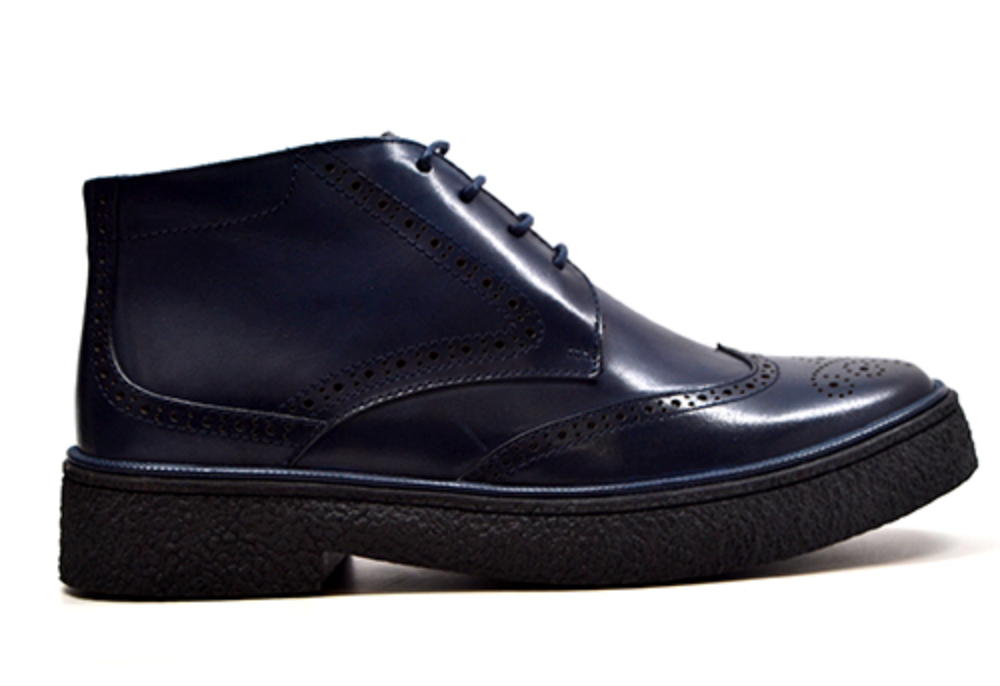 British Walkers Classic Playboy Men's Black Leather Wingtip Shoes view 17