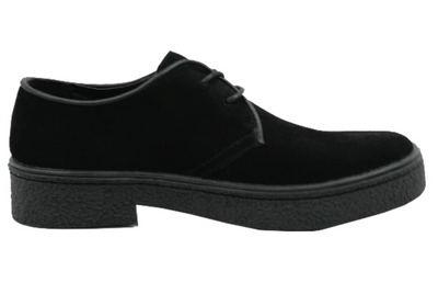 British Walkers Playboy Men's Classic Low Cut Black Leather and Suede Shoes view 4