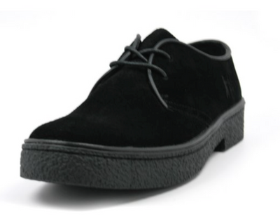 British Walkers Playboy Men's Classic Low Cut Black Leather and Suede Shoes view 7