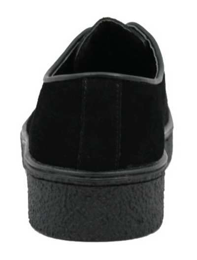 British Walkers Playboy Men's Classic Low Cut Black Leather and Suede Shoes view 8
