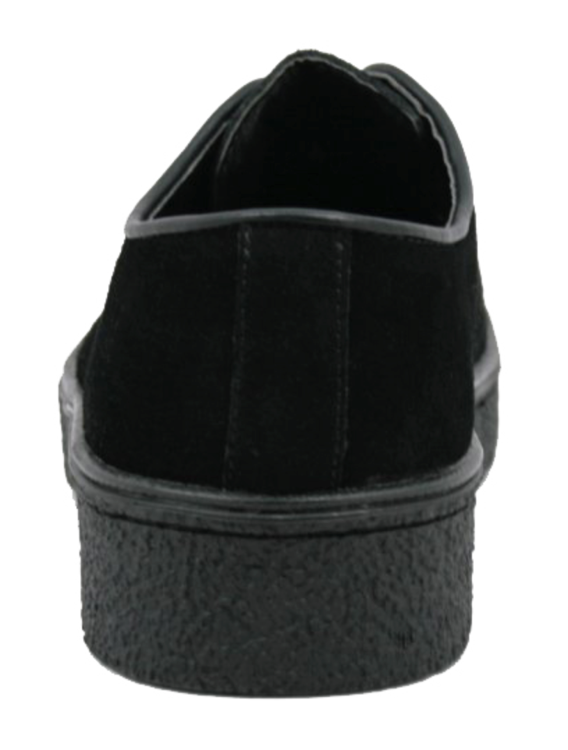 British Walkers Playboy Men's Classic Low Cut Black Leather and Suede Shoes view 8