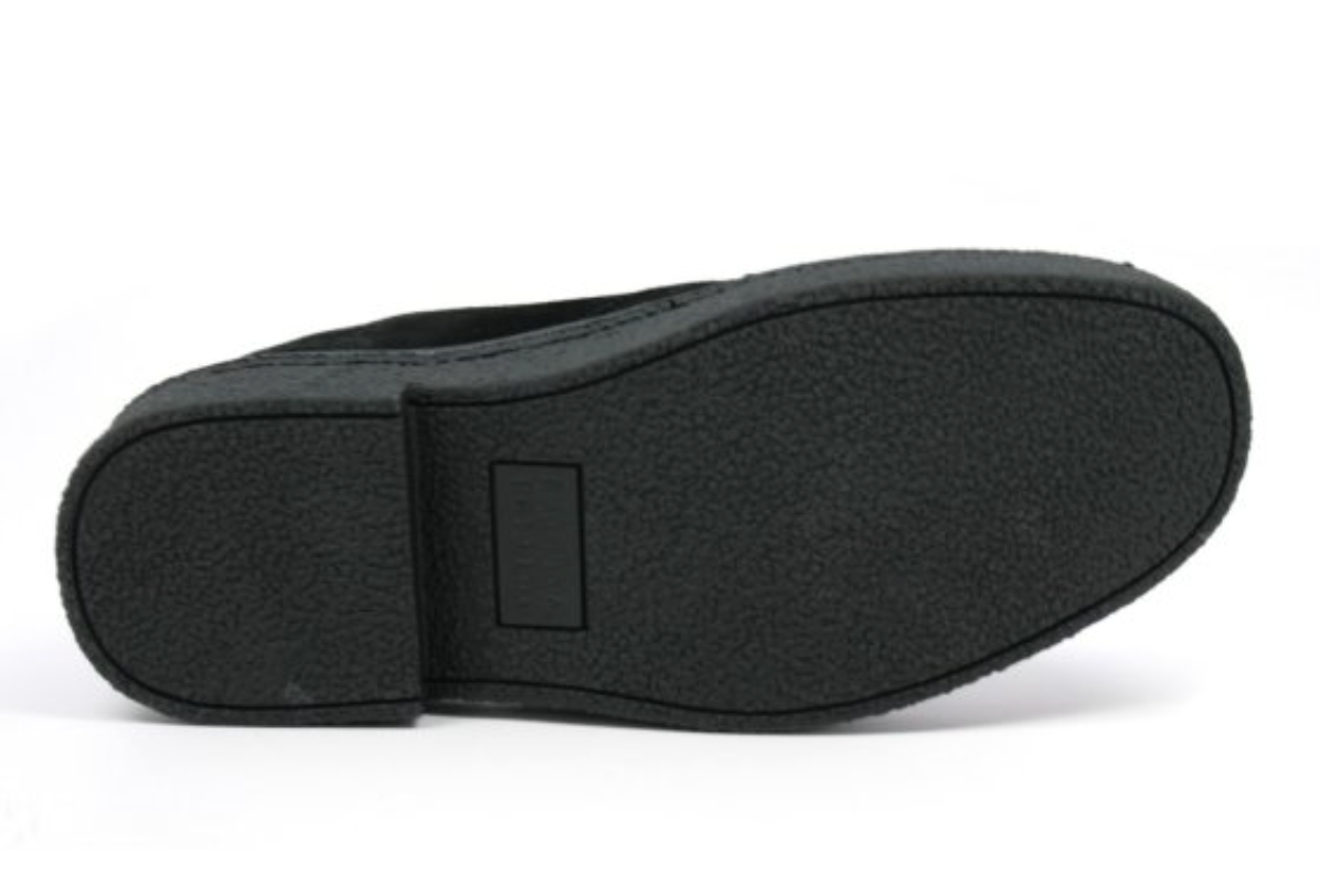British Walkers Playboy Men's Classic Low Cut Black Leather and Suede Shoes view 9
