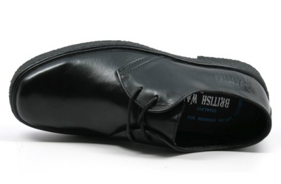 British Walkers Playboy Men's Classic Low Cut Black Leather and Suede Shoes view 12