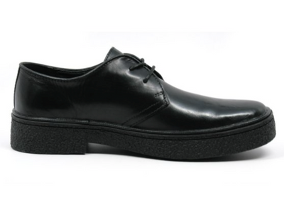 British Walkers Playboy Men's Classic Low Cut Black Leather and Suede Shoes view 13