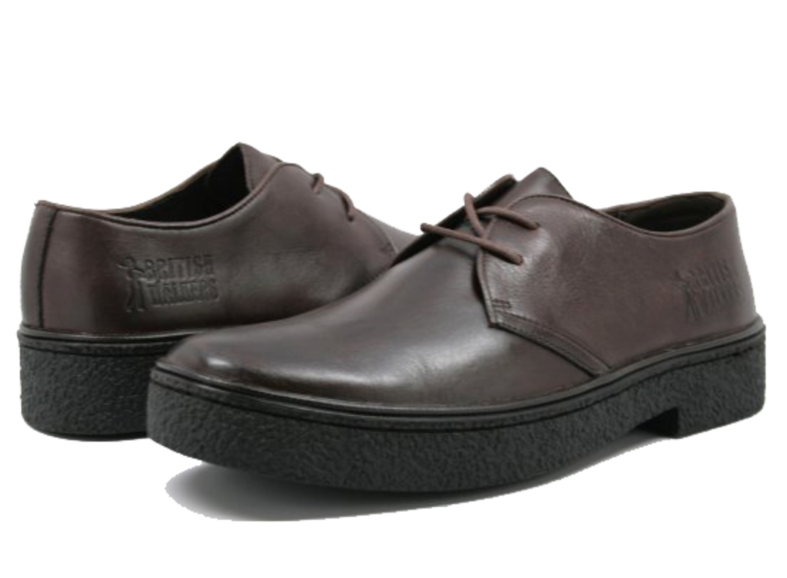 British Walkers Playboy Men's Classic Low Cut Black Leather and Suede Shoes view 16