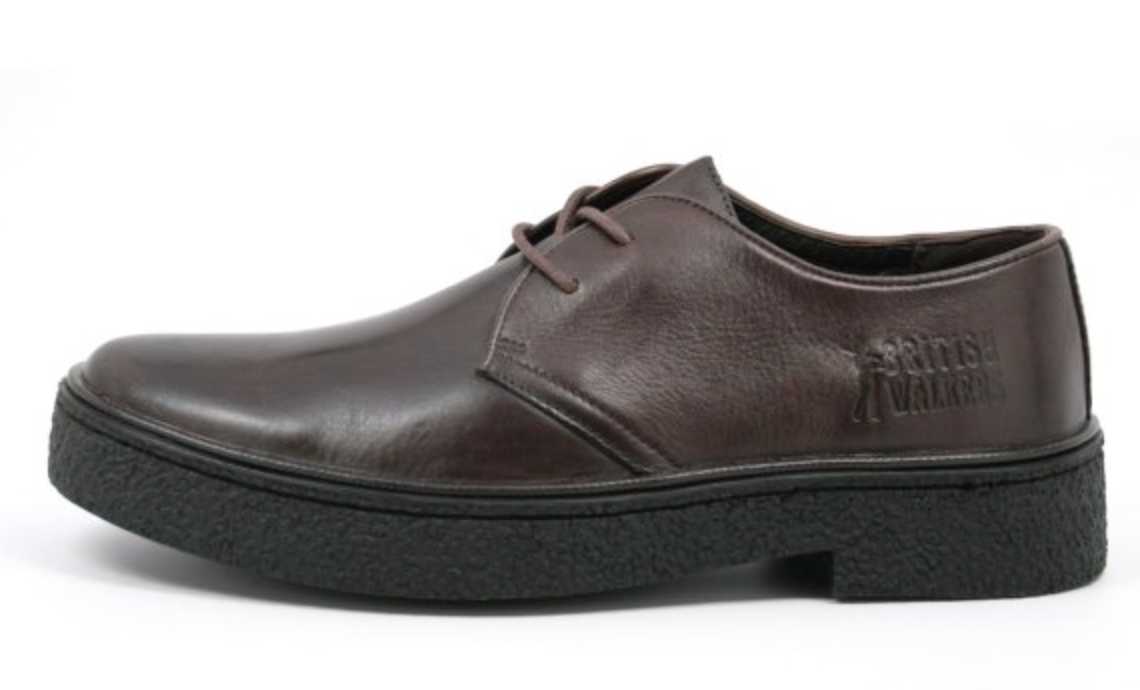British Walkers Playboy Men's Classic Low Cut Black Leather and Suede Shoes view 18