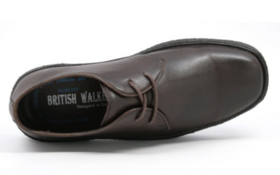 British Walkers Playboy Men's Classic Low Cut Black Leather and Suede Shoes view 19