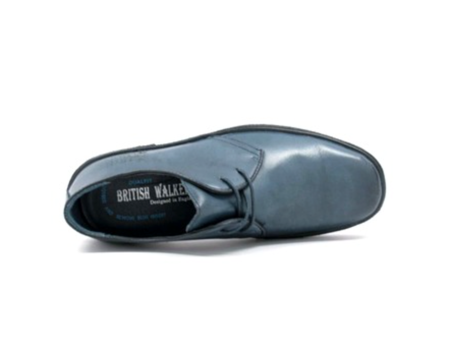 British Walkers Playboy Men's Classic Low Cut Black Leather and Suede Shoes view 26