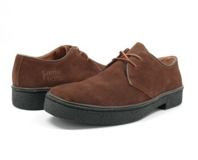 British Walkers Playboy Men's Classic Low Cut Black Leather and Suede Shoes view 30