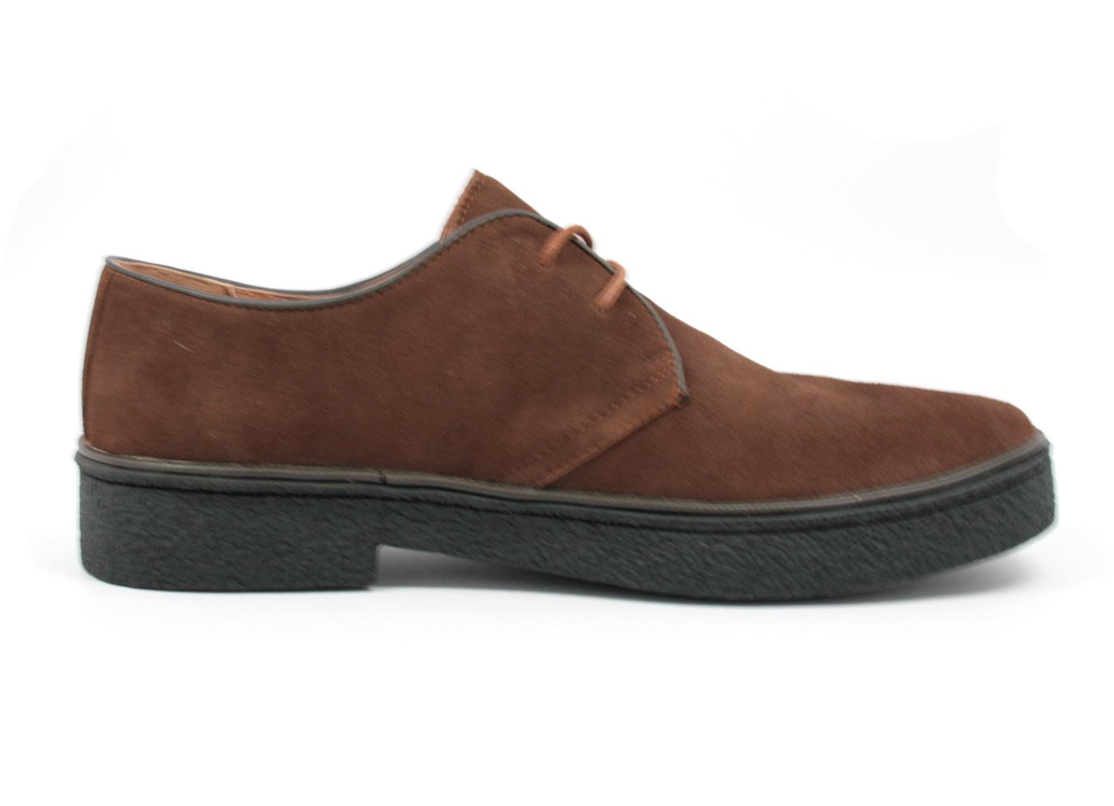 British Walkers Playboy Men's Classic Low Cut Black Leather and Suede Shoes view 31