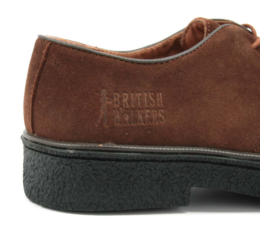 British Walkers Playboy Men's Classic Low Cut Black Leather and Suede Shoes view 34