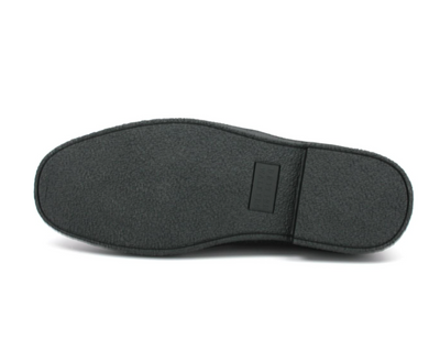 British Walkers Playboy Men's Classic Low Cut Black Leather and Suede Shoes view 36