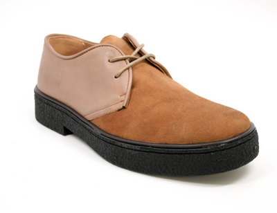 British Walkers Playboy Men's Classic Low Cut Black Leather and Suede Shoes view 45