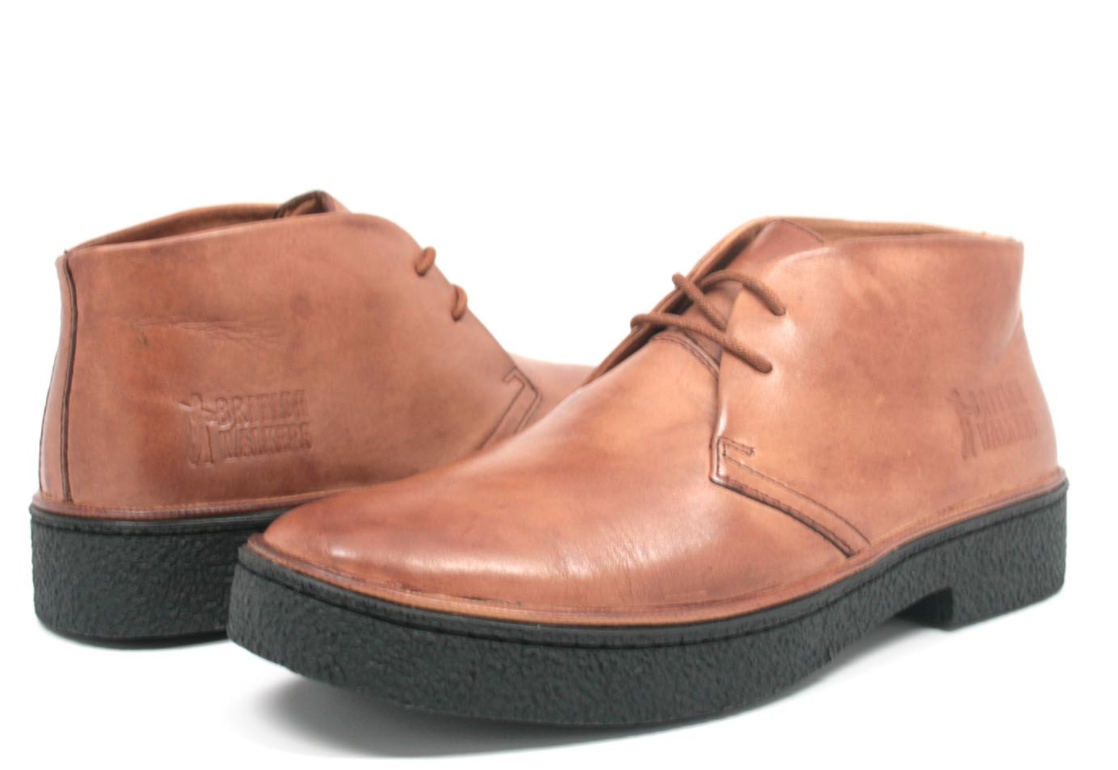 British Walkers Classic Playboy Men's Black Leather Chukka Boots with Dual Fit Technology view 19
