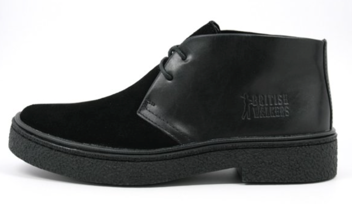 British Walkers Classic Playboy Men's Split Toe Leather and Suede Chukka Boots view 3