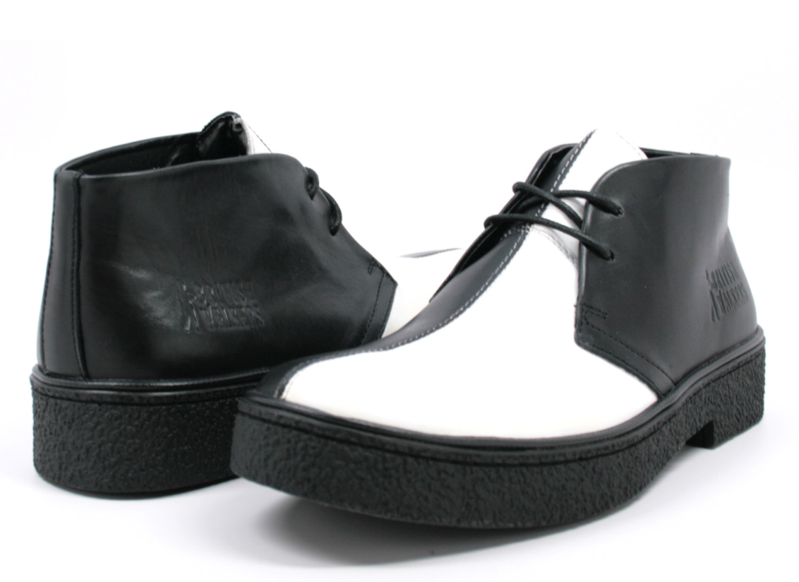 British Walkers Classic Playboy Men's Split Toe Leather and Suede Chukka Boots view 21