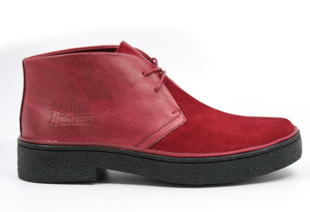 British Walkers Classic Playboy Men's Split Toe Leather and Suede Chukka Boots view 29