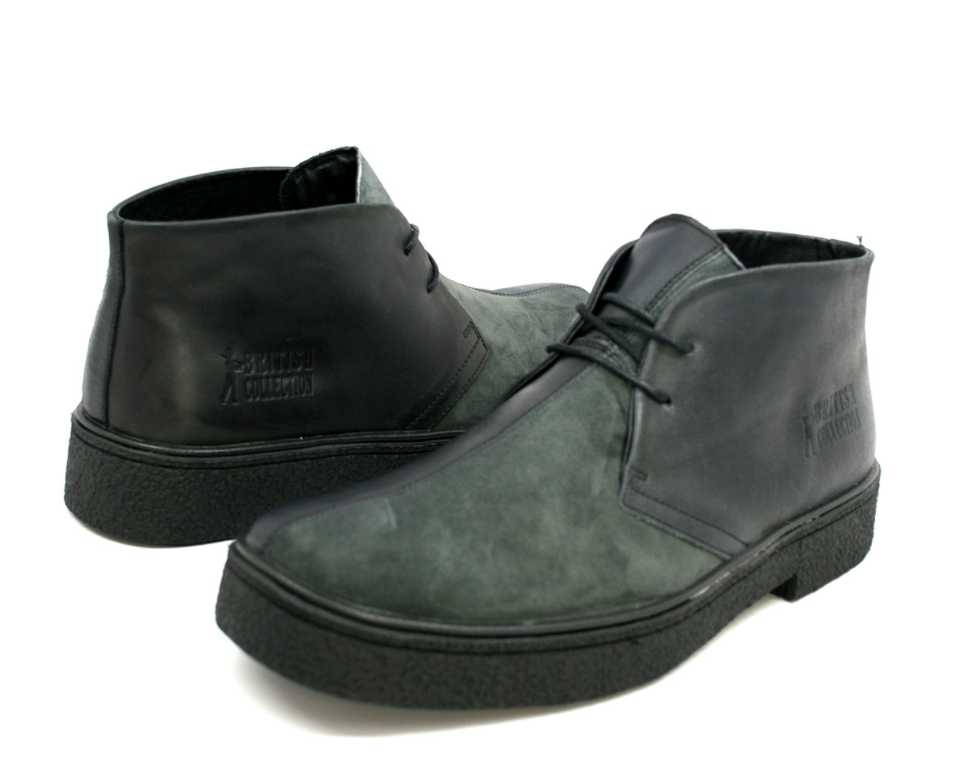 British Walkers Classic Playboy Men's Split Toe Leather and Suede Chukka Boots view 35