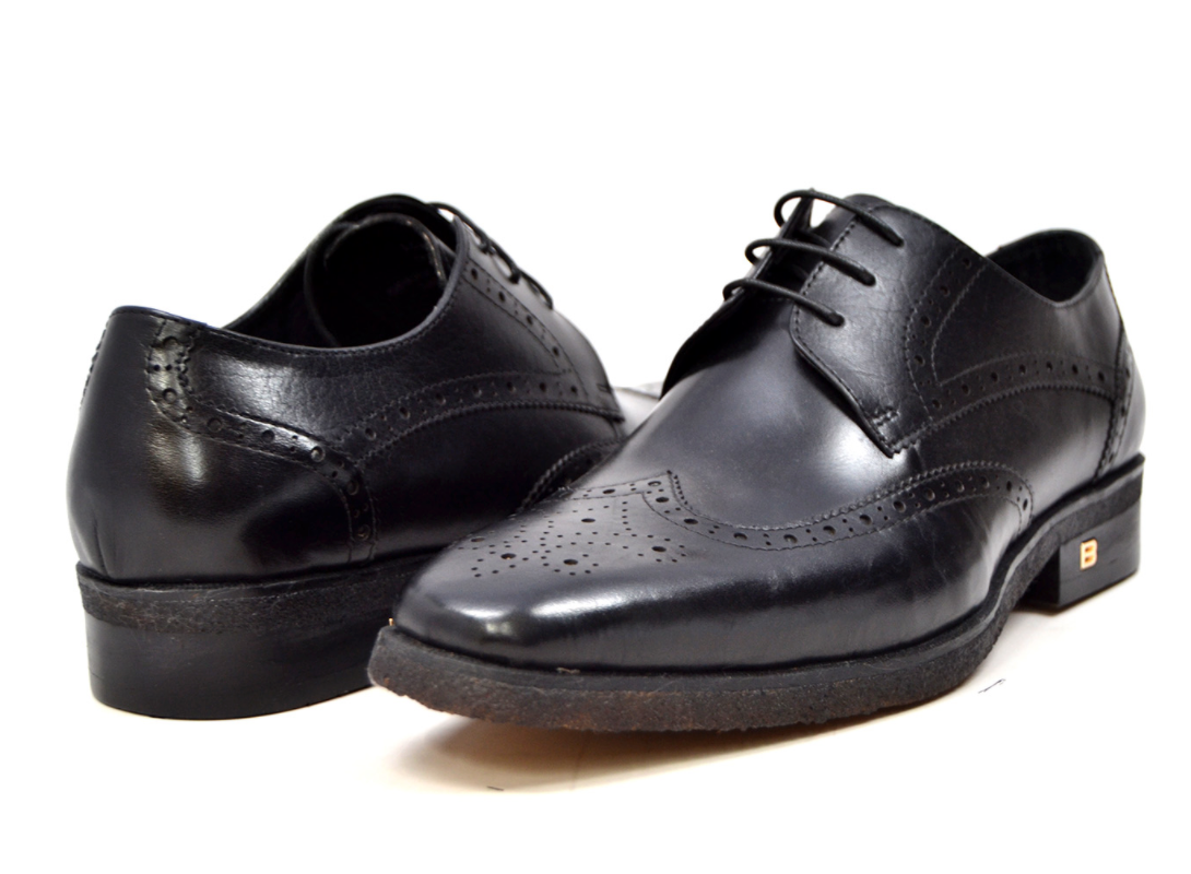 British Walkers Charles Men's Cognac Leather and Pony Skin Oxford Dress Shoes view 21