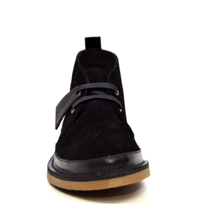 British Walkers Cambridge Men's Black Leather and Suede Desert Boots view 27