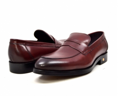 British Walkers Berlin Men's Sleek Black Leather Slip On Dress Shoes view 1