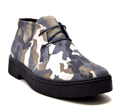 British Walkers Classic Playboy Men's Suede Camouflage Chukka Boots view 2