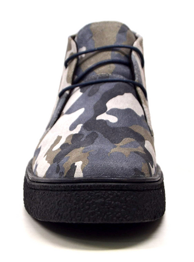 British Walkers Classic Playboy Men's Suede Camouflage Chukka Boots view 3