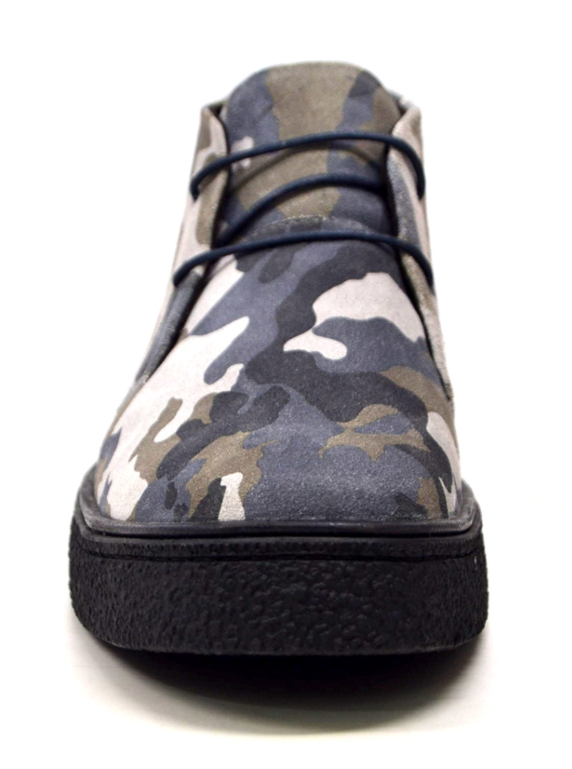 British Walkers Classic Playboy Men's Suede Camouflage Chukka Boots view 3