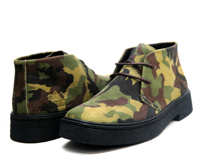 British Walkers Classic Playboy Men's Suede Camouflage Chukka Boots view 7